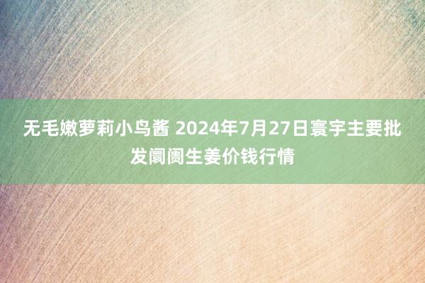 无毛嫩萝莉小鸟酱 2024年7月27日寰宇主要批发阛阓生姜价钱行情