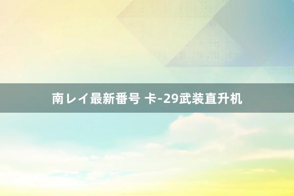 南レイ最新番号 卡﹣29武装直升机