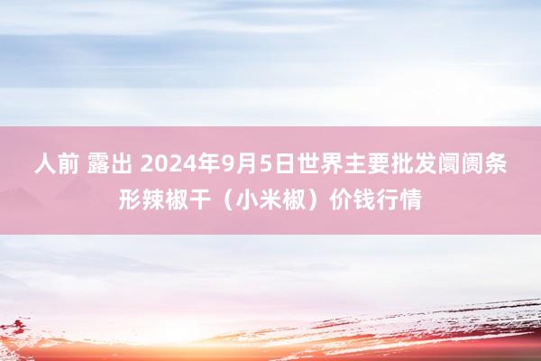 人前 露出 2024年9月5日世界主要批发阛阓条形辣椒干（小米椒）价钱行情